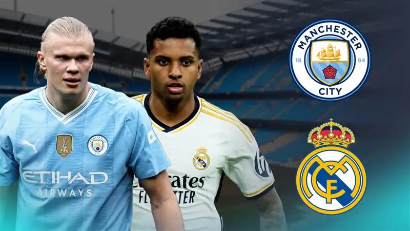 Man City striker Erling Haaland and Rodrygo