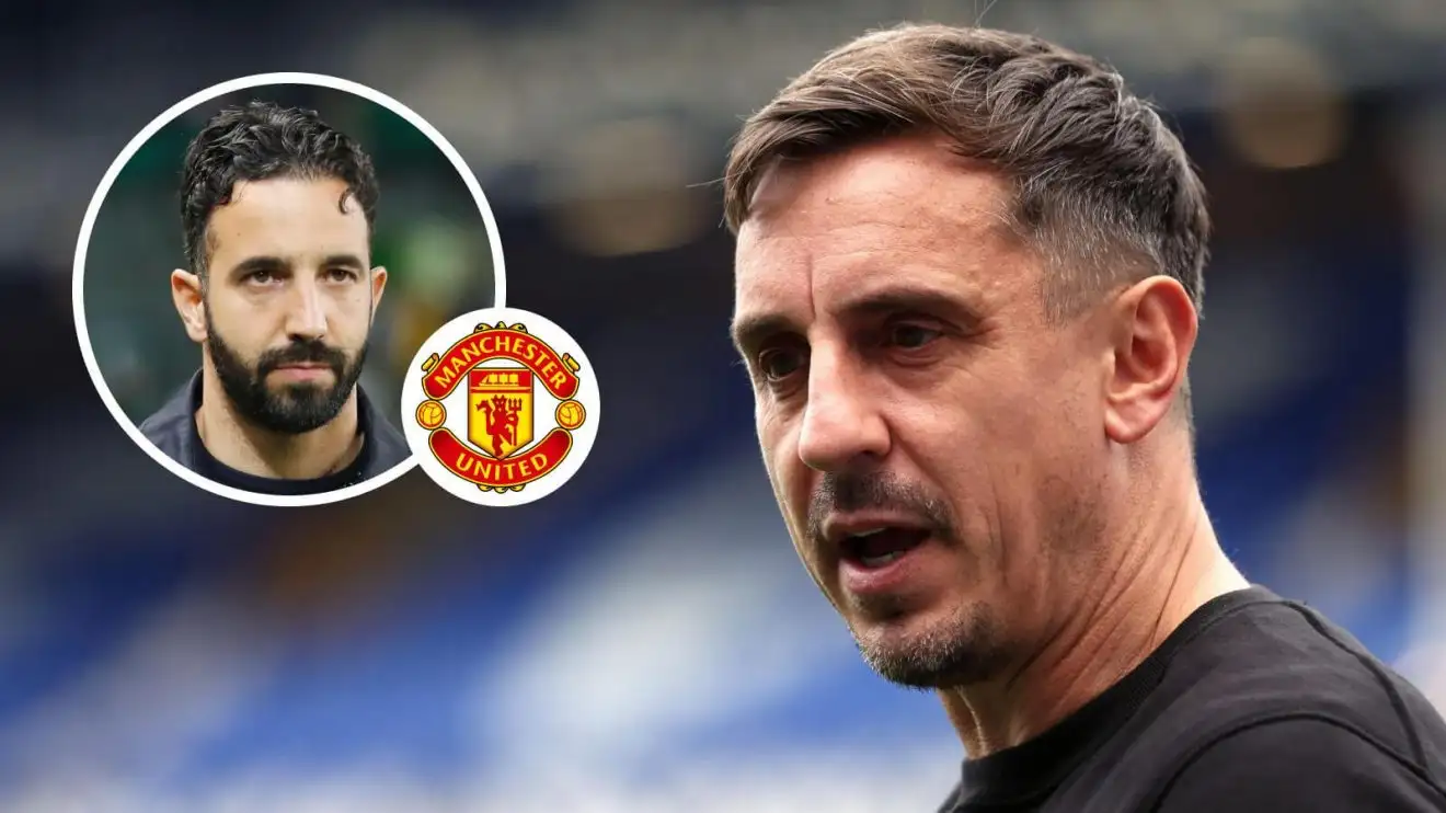 Individual Utd legend Gary Neville and also Ruben Amorim