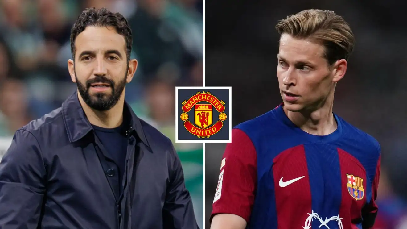 New Man Utd boss Ruben Amorim and Frenkie de Jong
