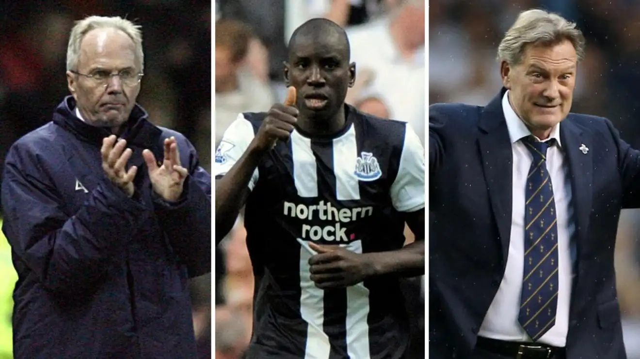 Glenn Hoddle, Demba Ba and Sven.