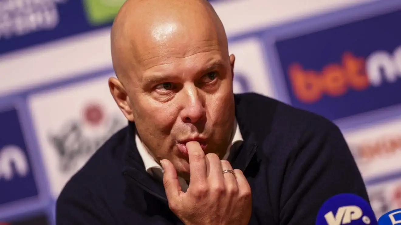 Liverpool head coach Arne Slot during a press conference