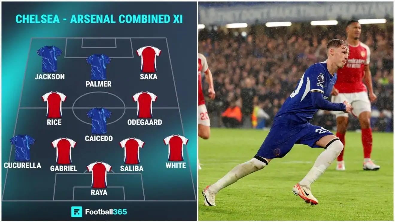 Chelsea and Arsenal combined XI with Cole Palmer