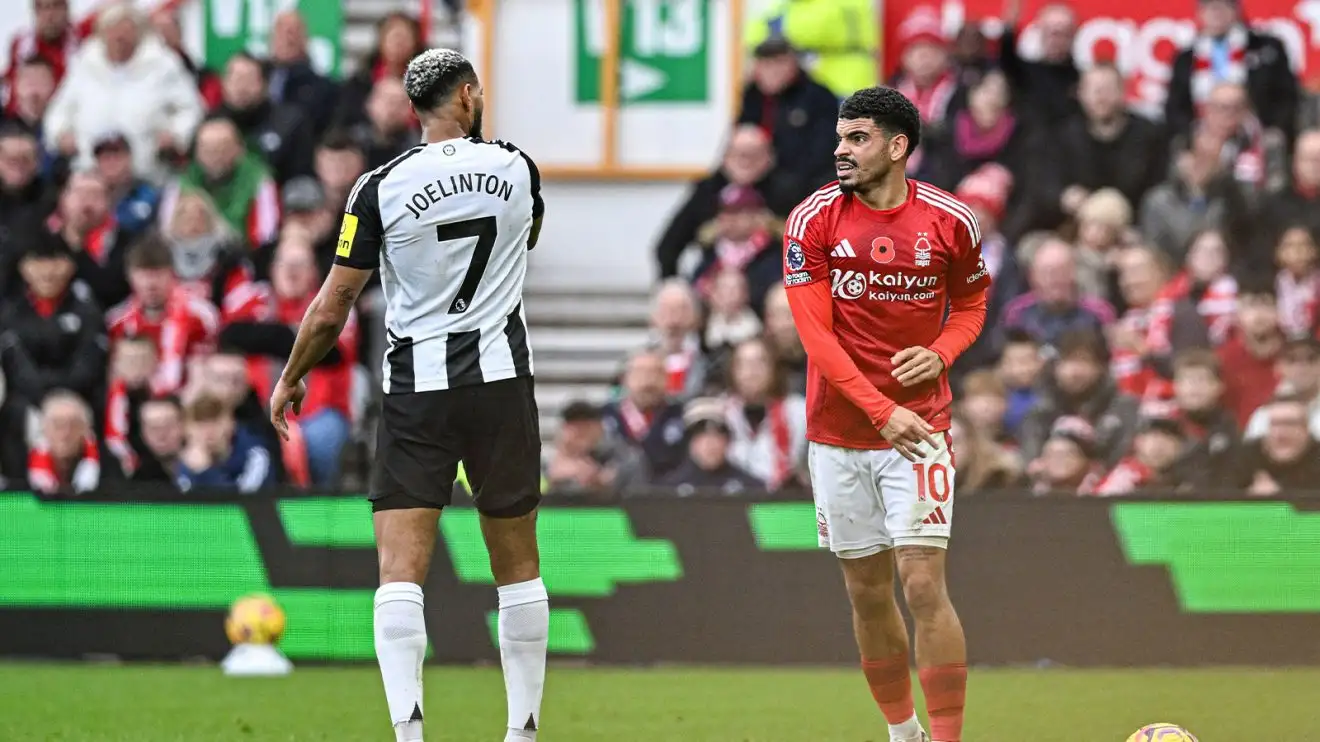 Joelinton and Morgan Gibbs-White exchange cross words