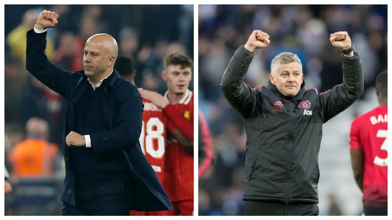 Arne Slot and Ole Gunnar Solskjaer
