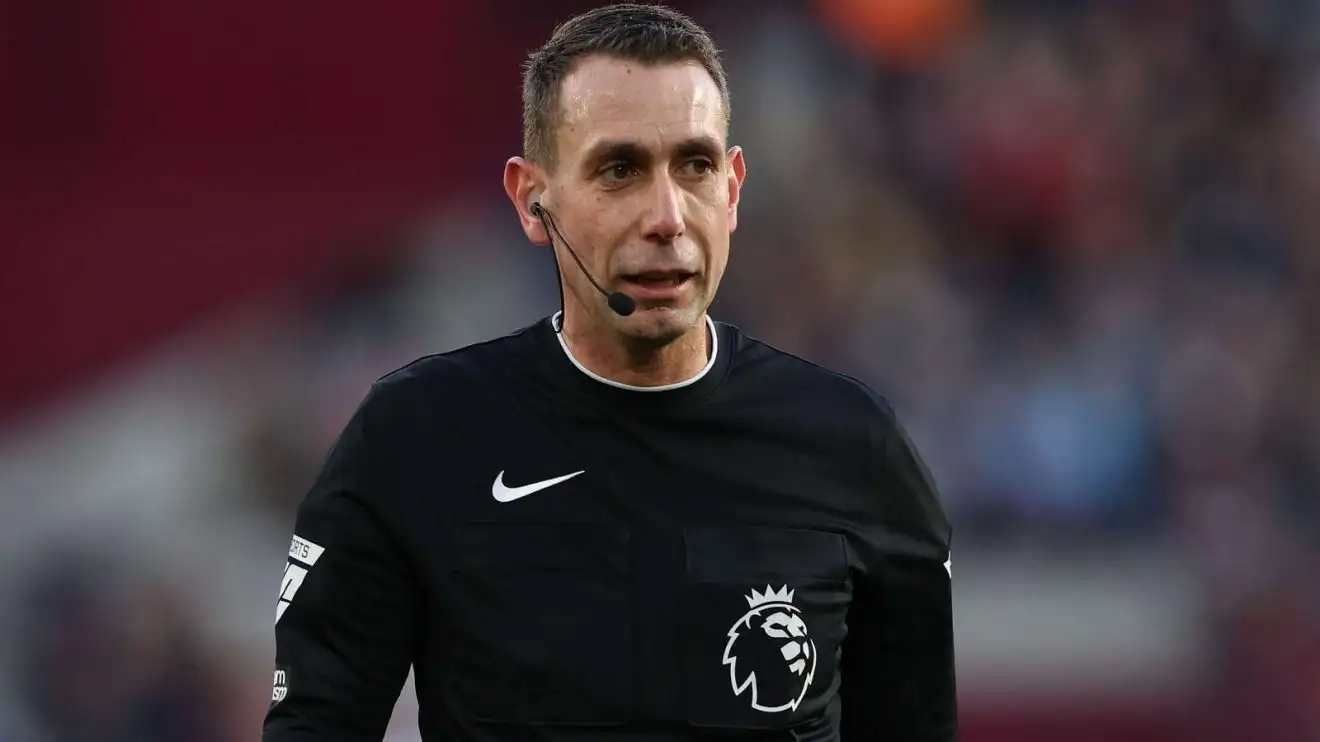 Premier League referee David Coote during a match