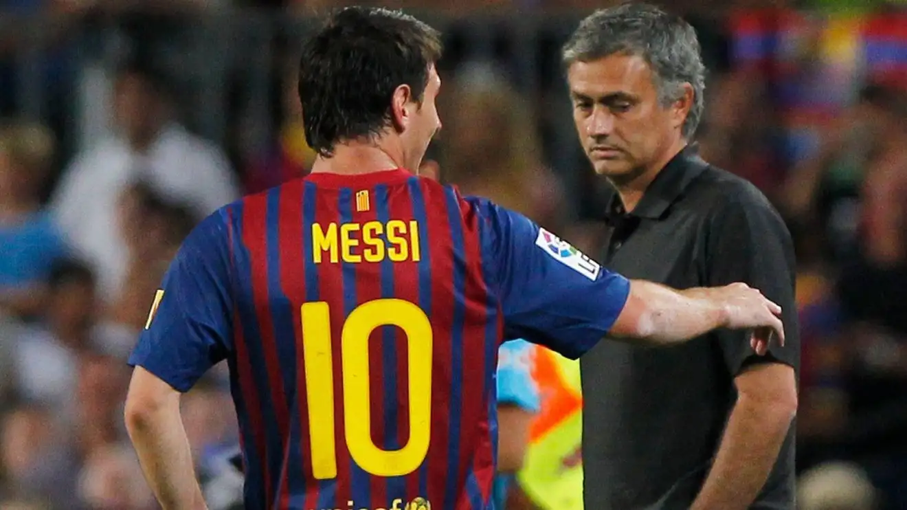 Mourinho Messi Real Madrid Barcelona