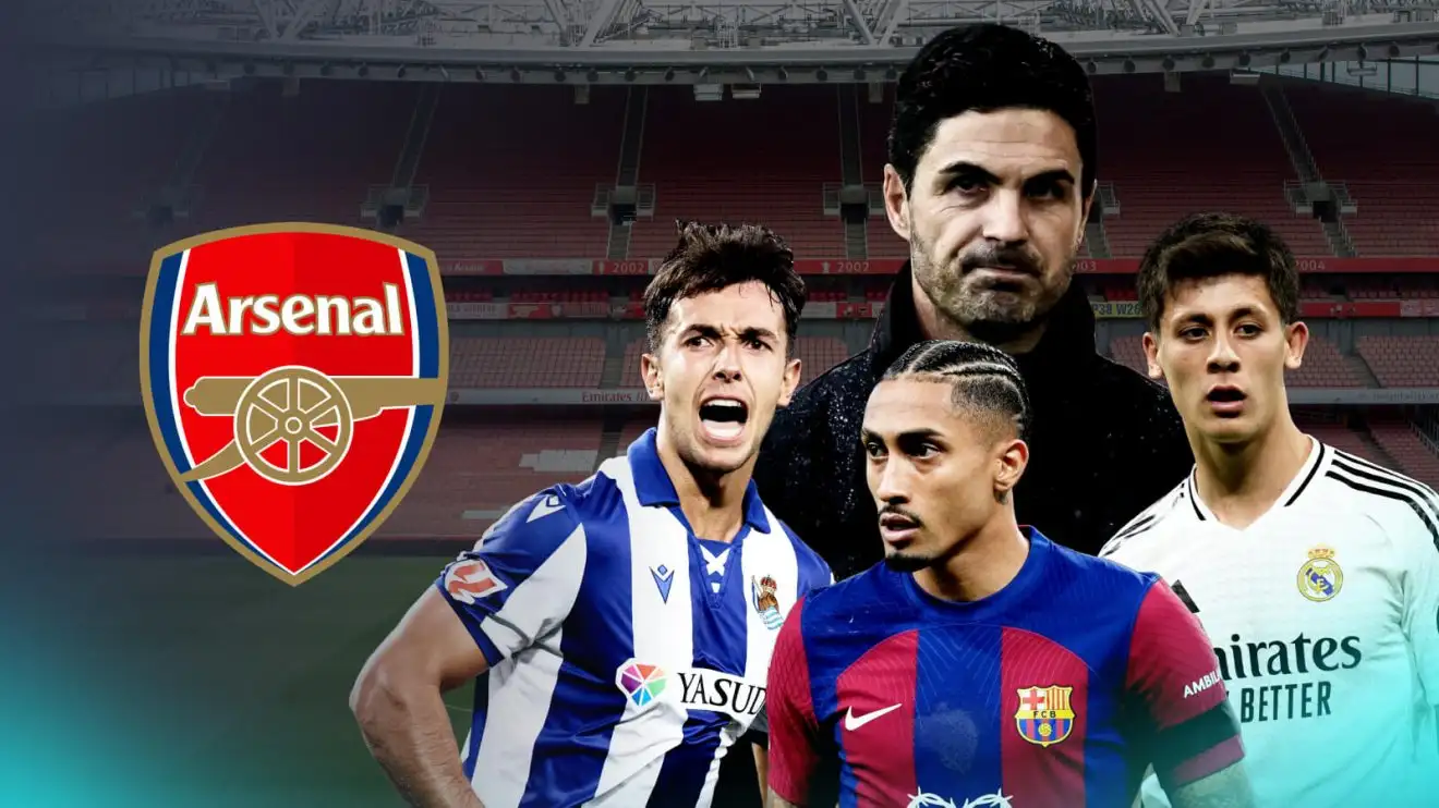 Arsenal 'to invest more than £84m' in double January swoop amid claims midfielder deal is 'very close' 1 Arsenal send targets Raphinha, Arda Guler and also Martin Zubimendi