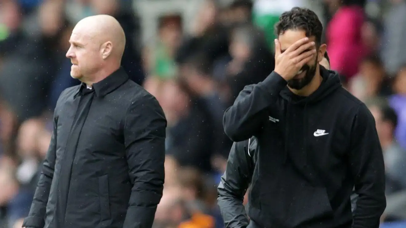 Amorim has Manchester United 'gooey inside' but it is 'pointless' to judge him until 2026 1 Everton boss Sean Dyche and Showing off teaching Ruben Amorim