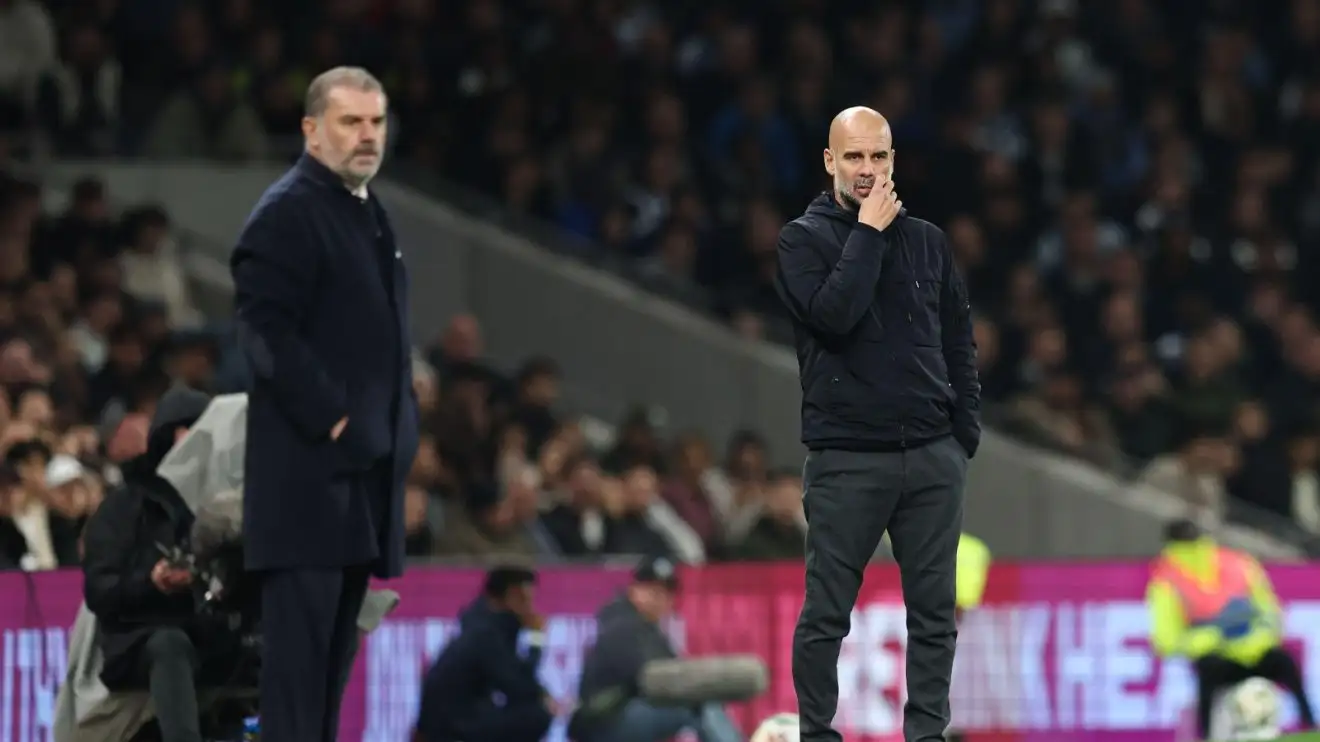 Paul Merson makes Man City vs Tottenham prediction: 'It wouldn’t shock me' 1 Male City optimal pooch Pep Guardiola and also Tottenham head educator Ange Postecoglou