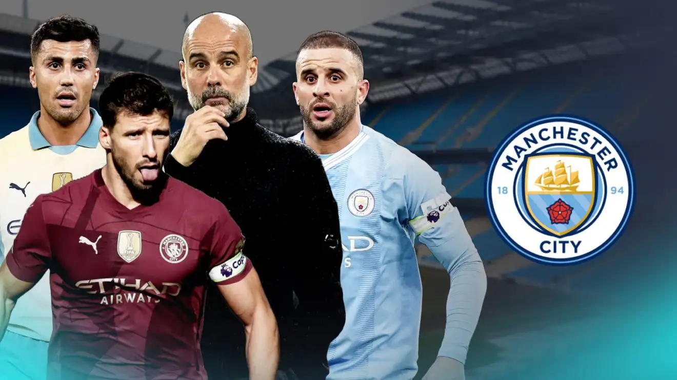 Rodri, Ruben Dias, Guardiola, Kyle Walker.