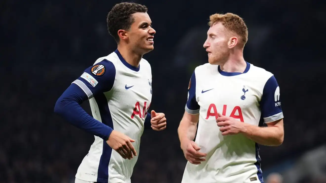 Tottenham 2-2 Roma: Hummels concedes penalty and scores late equaliser in eventful Europa clash 1 Tottenham duo Brennan Johnson and also Dejan Kulusevski throughout a match