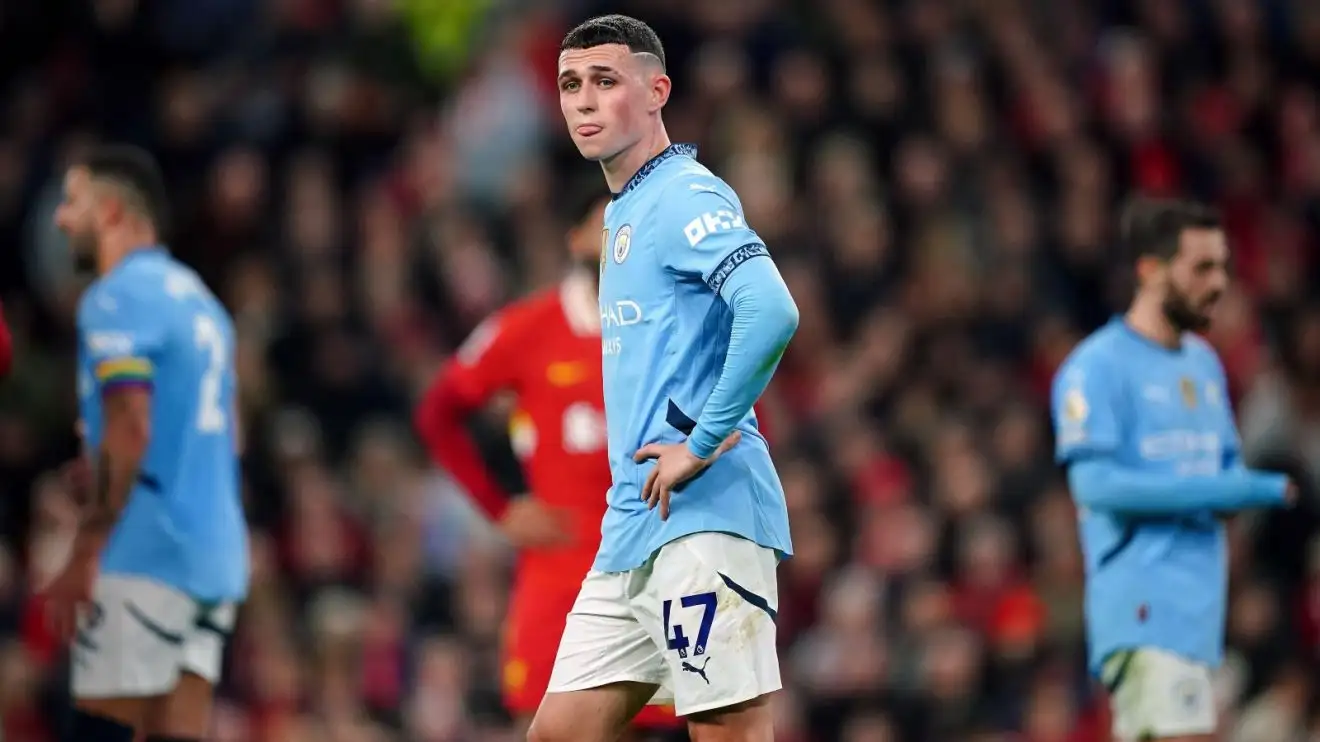 Liverpool win 'nervy as hell' as Man City star no longer 'camouflaged' 1 Phil Foden v Liverpool