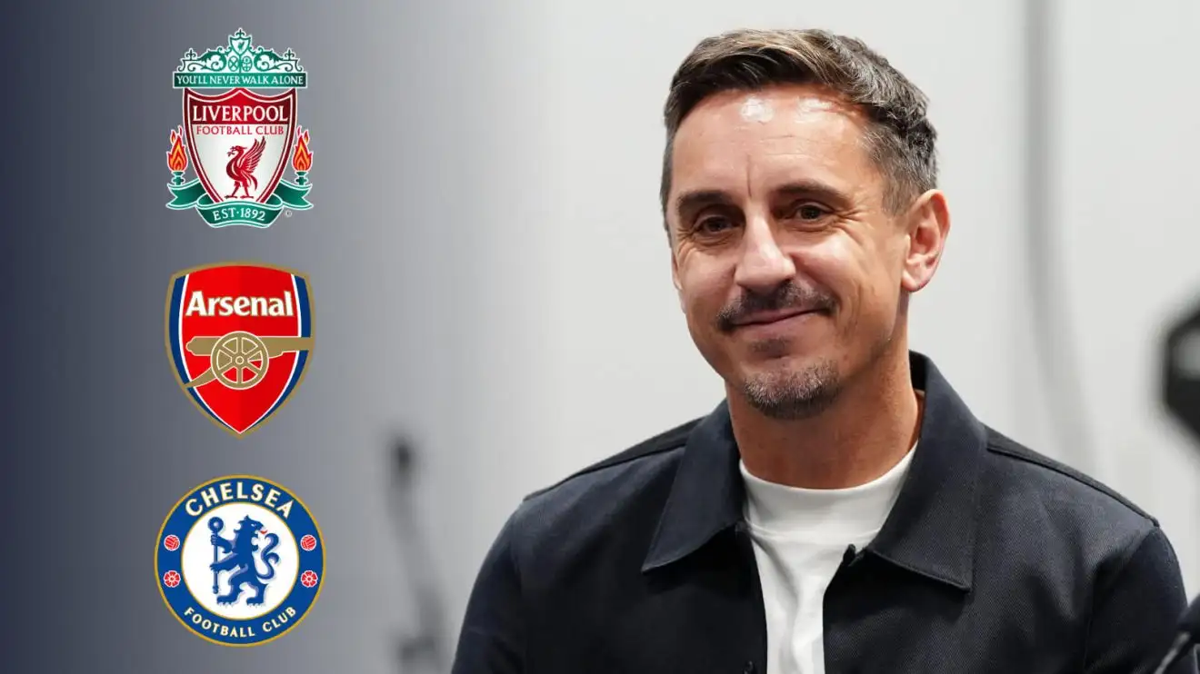 'It's going to be Arsenal' – Gary Neville explains why Chelsea aren't in title race, Enzo Maresca agrees 1 Neville Liverpool Conglomeration Chelsea