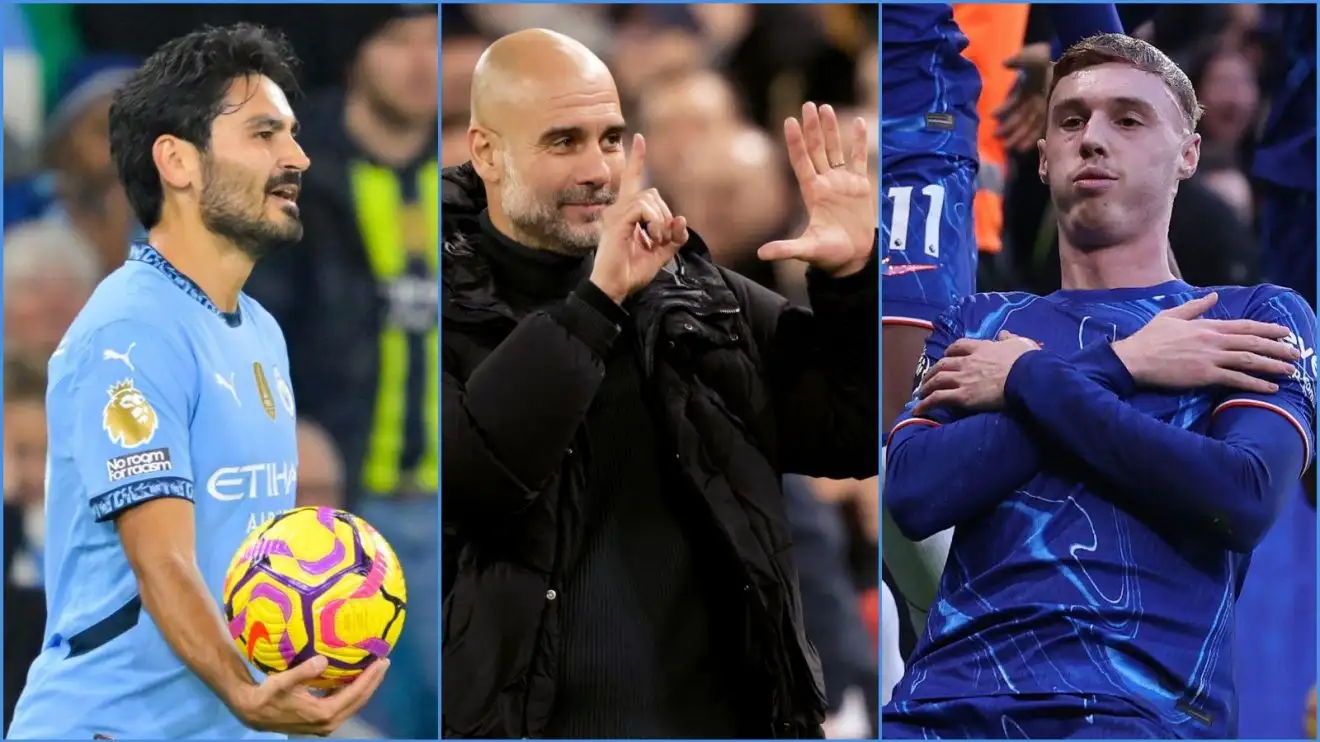 Manchester City 'worried' about 115 charge 'catastrophe' as £150m transfer kitty put aside for fines 1 Ilkay Gundogan and Pep Guardiola of Manchester Metropolis, with Chelsea onward Cole Palmer