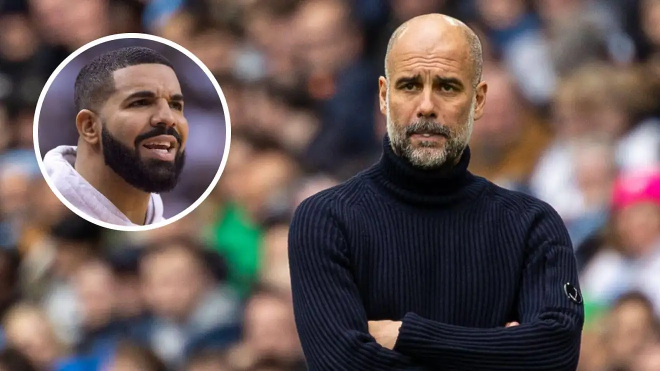 Pep Guardiola 'spiralling' like Drake after rap battle with Klopp? 1 Pep Guardiola and also Drake.