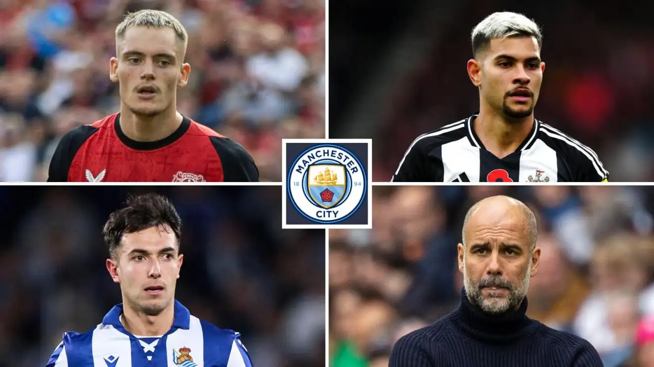 Guardiola 'cannot go on' claim made as Man City eye five players after club-record revenue figures 1 Male City transmit targets Florian Wirtz, Martin Zubimendi and Bruno Guimaraes