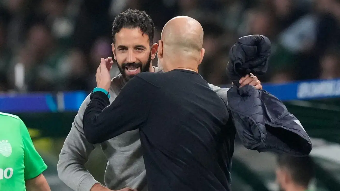 Owen makes Man City vs Man Utd prediction and makes 'absolutely petrified' claim 1 Male Utd head train Ruben Amorim and also Male City stoppage peak pooch Pep Guardiola