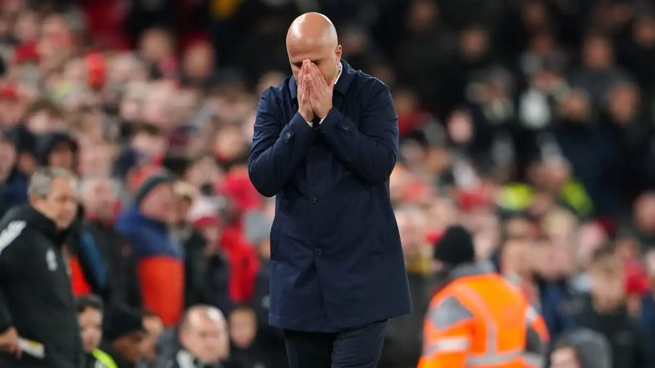 Liverpool: Slot reveals what 'led to' Robertson red card as defender 'deserved' Fulham dismissal 1 Liverpool head virtuosi Arne Slot responds during a match