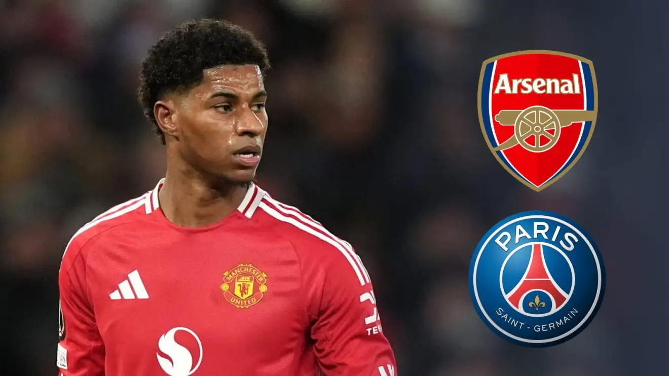 Man Utd: Arsenal, PSG transfer stance revealed as Red Devils 'embarrassment' moves towards exit door 1 Male Utd forward Marcus Rashford