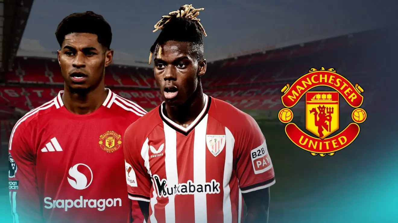 Man Utd 'take lead' with 'offer' for 'priority' Rashford replacement; Amorim 'confident' for two reasons 1 Rashford Williams Male Utd