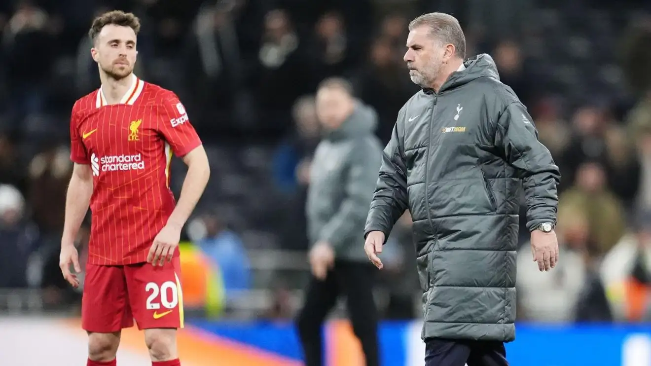 Ange Postecoglou sack inevitable as he is 'out of his depth' 1 Ange Postecoglou and also Diogo Jota