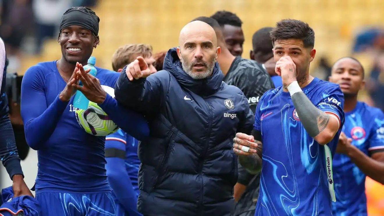 Noni Madueke absence for Chelsea v Fulham (somewhat) explained by blunt Enzo Maresca 1 Chelsea company Enzo Maresca celebrates a win with Noni Madueke and also Enzo Fernandez