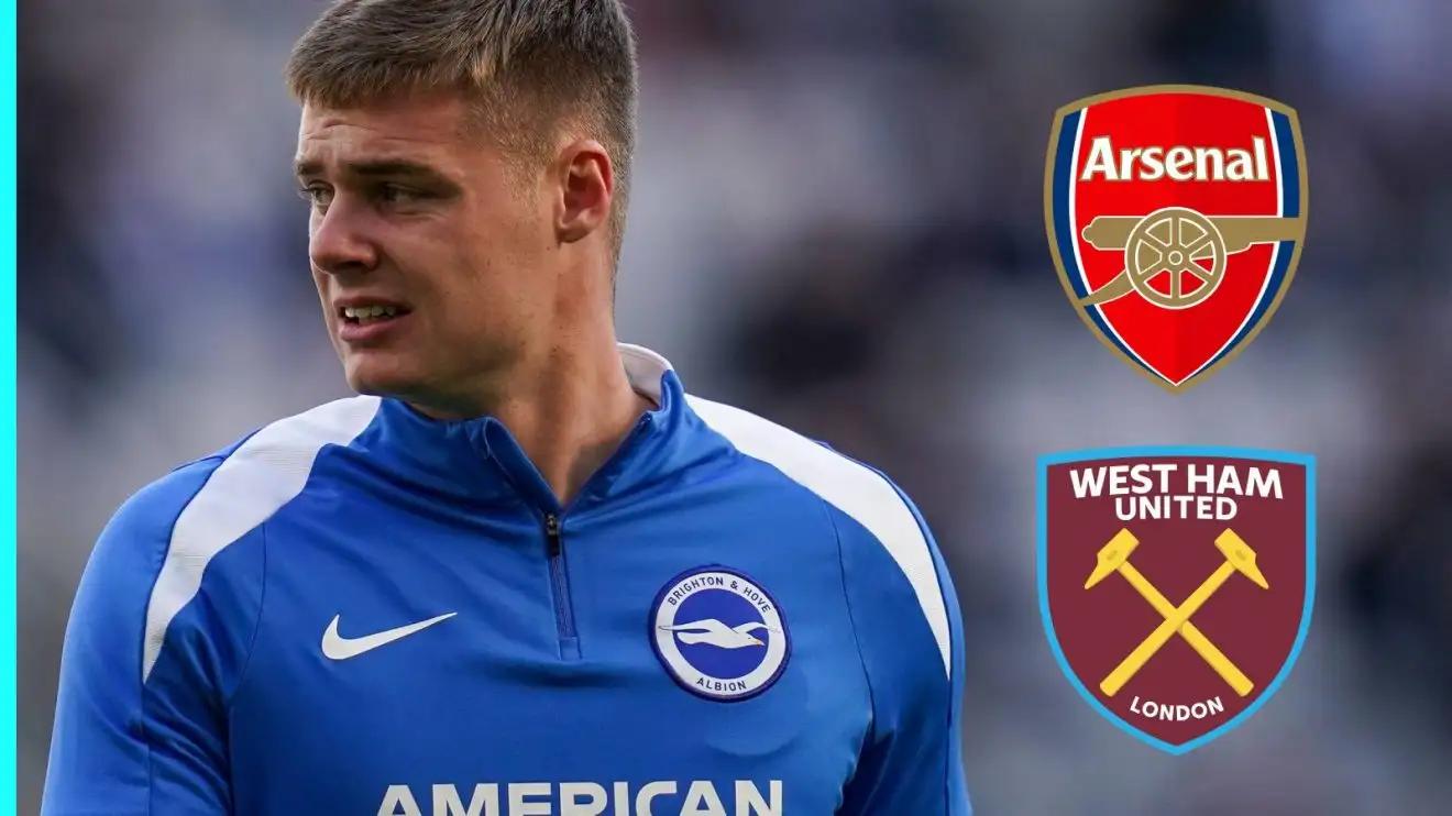 Evan Ferguson to Arsenal: Arteta 'alert' and 'open' to January signing as Brighton ponder over 'enquiries' 1 Evan Ferguson with the Incorporation and also West Pork badges