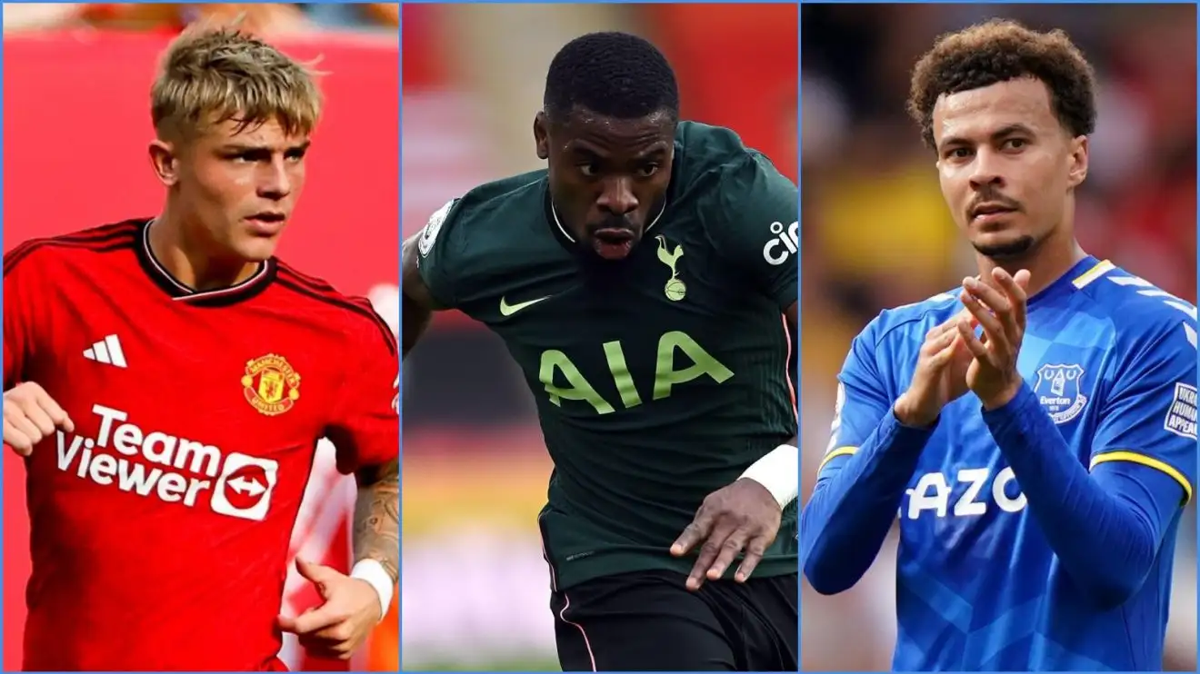 Manchester United defender Brandon Williams, Serge Aurier of Spurs and Everton player Dele