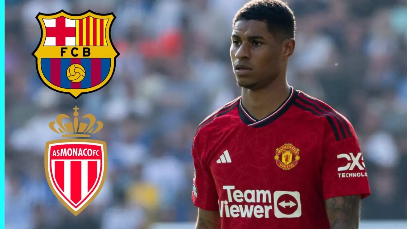Man Utd transfers: Surprise club 'offer escape route' for Rashford after Barcelona 'meeting' 1 Male Utd: Marcus Rashford through Monaco and Barcelona badges