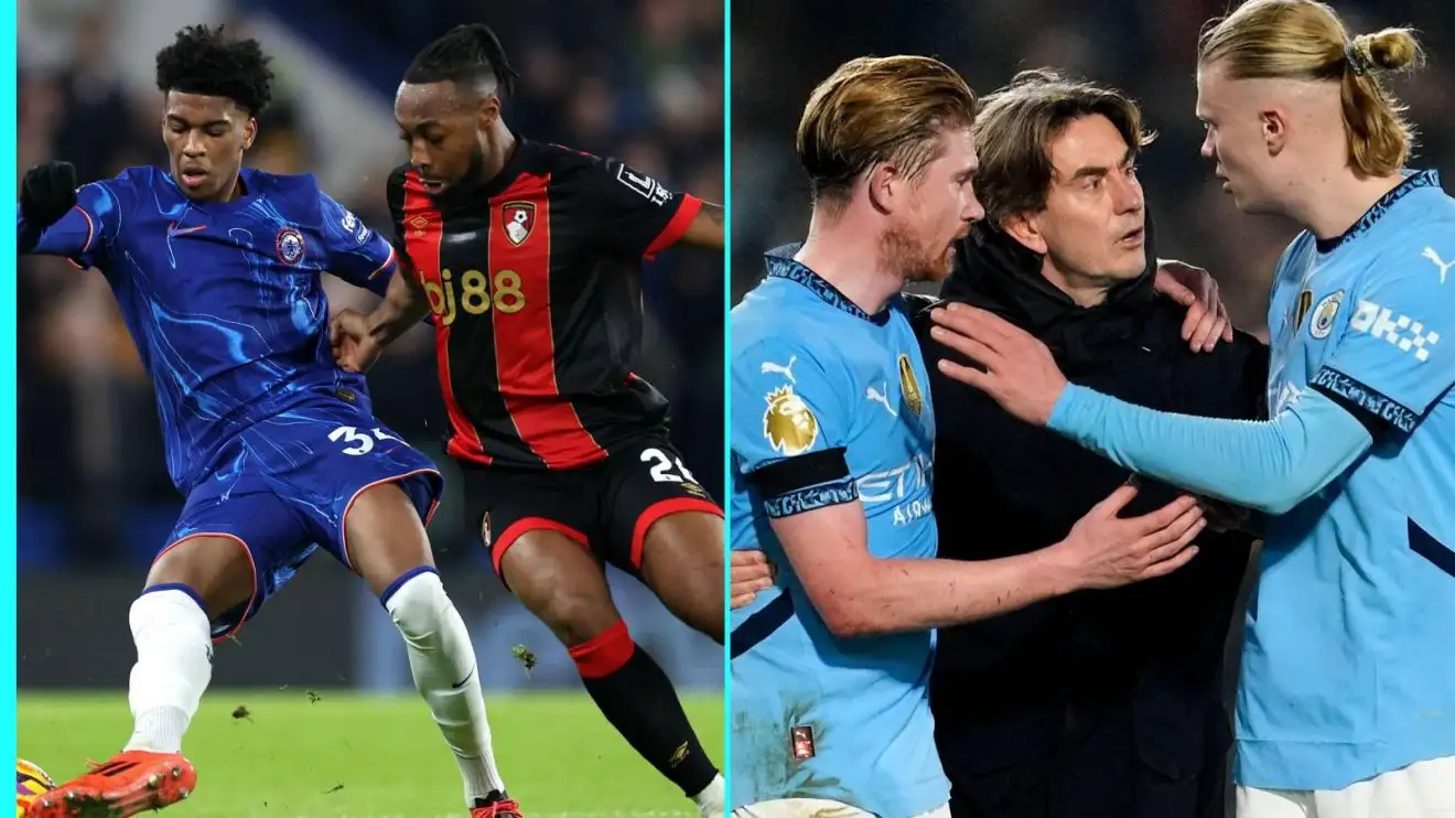 Chelsea v Bournemouth and Kevin De Bruyne, Thomas Frank and Erling Haaland