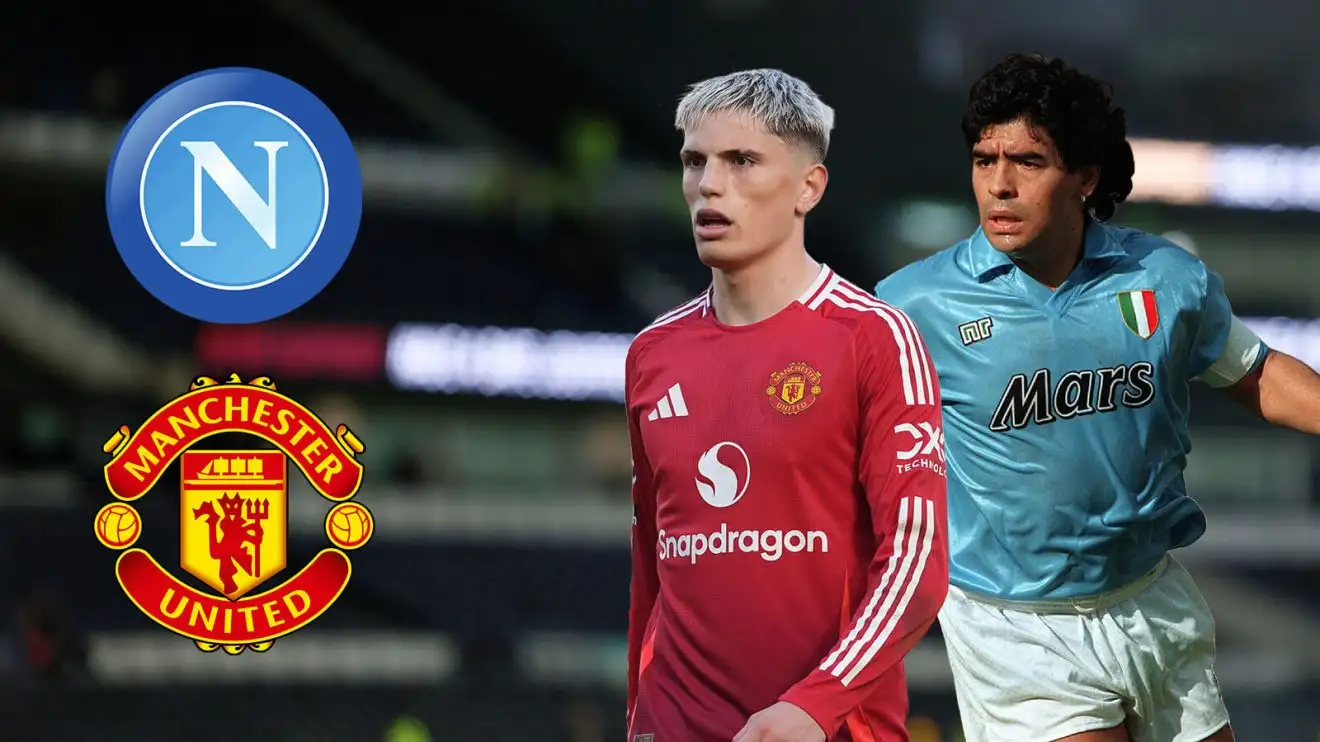 Man Utd transfer: Diego Maradona influencing Garnacho's decision to quit Old Trafford for Napoli 1 Person Utd winger Alejandro Garnacho as well as Diego Maradona