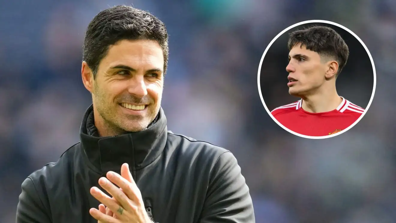 Mikel Arteta 'lost in his own aura' as Man Utd blasted for Garnacho decision 1 Mikel Arteta and Alejandro Garnacho