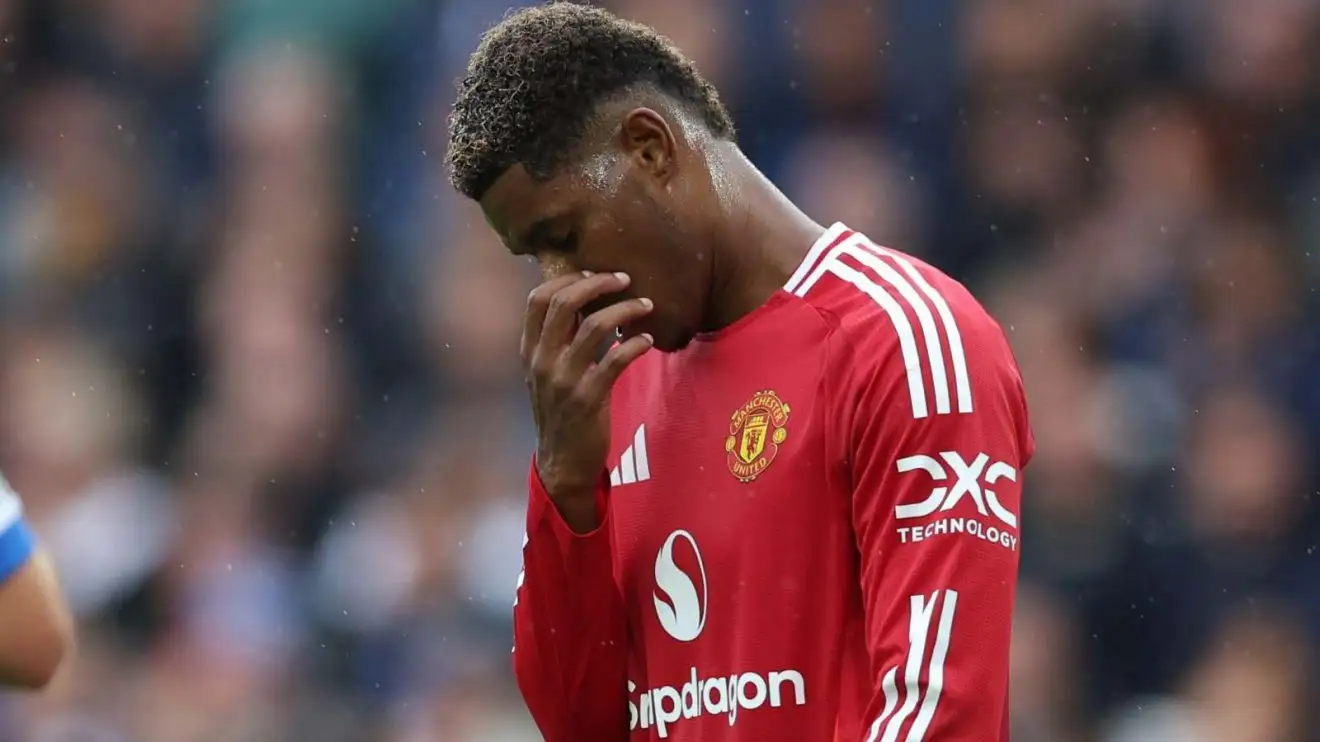 Is Marcus Rashford being 'forced out' of Man Utd for money? 1 Guy Utd forward Marcus Rashford visual allures dejected