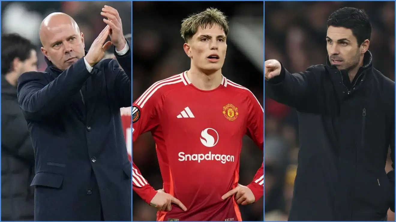 Liverpool have exposed 'mentality' problem at Arsenal and Manchester City while United 'haggle' 1 Liverpool mentor Arne Port, Manchester Joined's Alejandro Garnacho and Arsenal manager Mikel Arteta