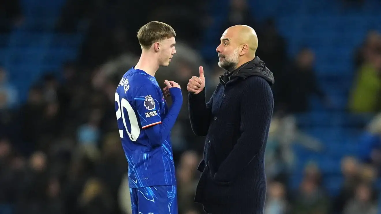 Neville slammed after criticising Chelsea star Palmer for ‘being played’ by Man City boss Guardiola 1 Chelsea attacker Cole Palmer and Pep Guardiola