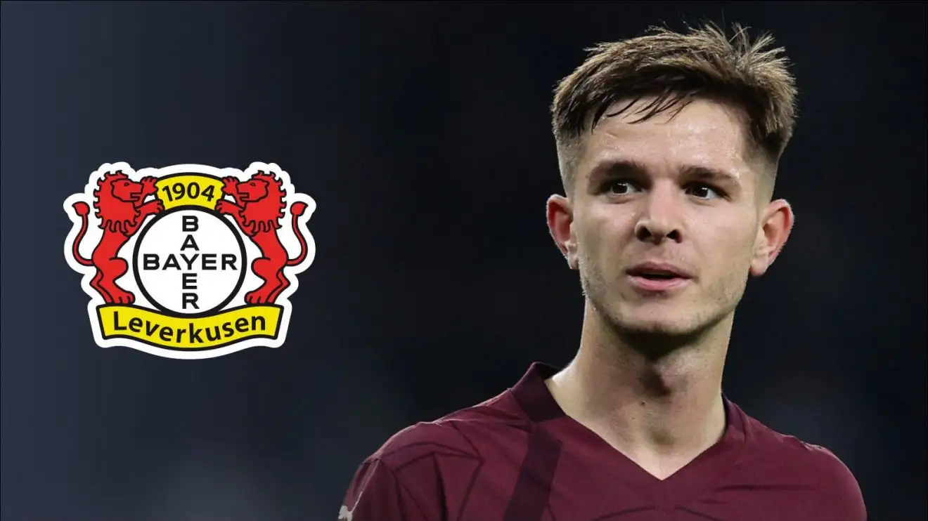 Man City receive 'offer' for £21m starlet as Aston Villa outcast 'also an option' for Euro giants 1 Male Metropolis midfielder James McAtee with the Bayer Leverkusen badge