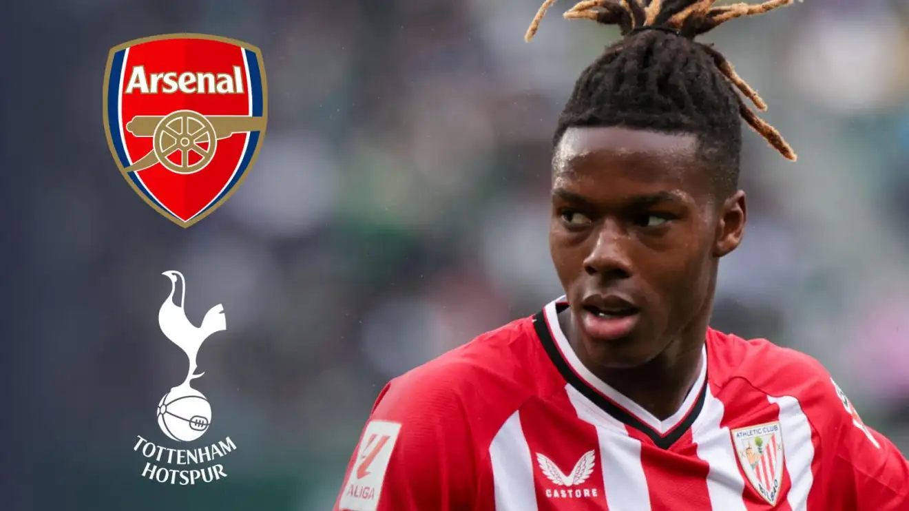 Arsenal 'willing to pay' £49m now for 'perfect signing' as Tottenham threat emerges 1 Arsenal transmit target Nico Williams