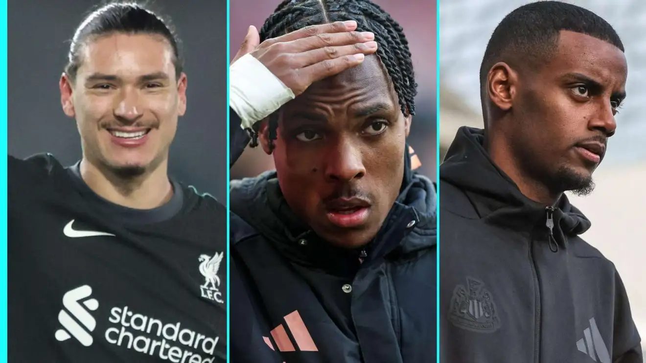 Darwin Nunez, Mathys Tel and Alexander Isak