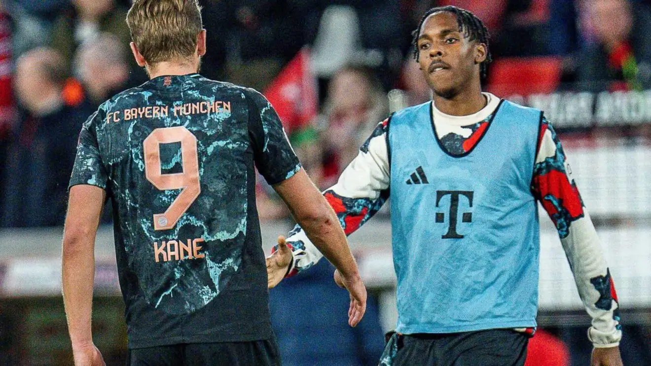 Chelsea 'slow down' Garnacho talks as Man Utd 'consider' Blues transfer hijack in retaliation 1 Chelsea and also Man Utd target Mathys Tel trembles hands wearing Harry Kane