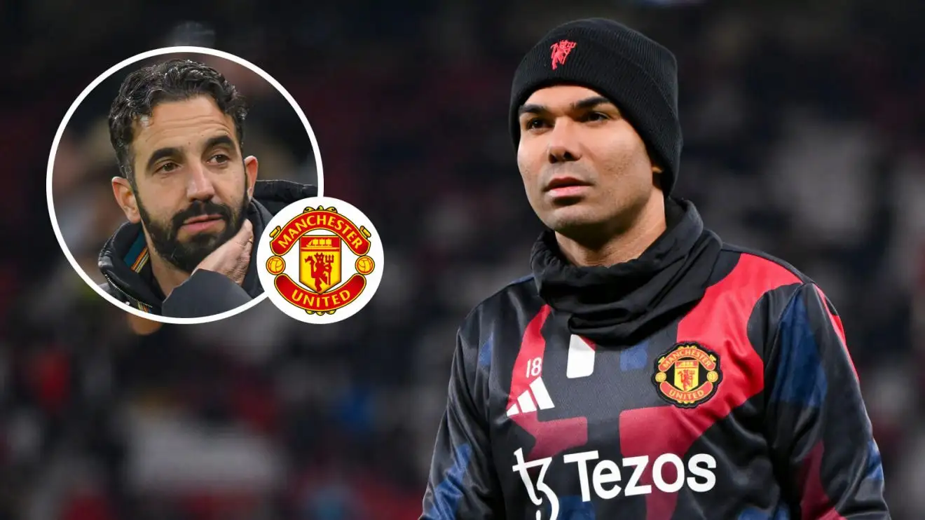 Man Utd transfer: Amorim suggests £70m Red Devils star will leave as 'athletics guru' arrives 1 Male Utd pair Casemiro and Ruben Amorim