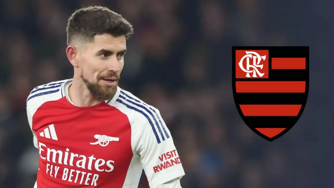 Arsenal 'key' star 'reaches agreement' to leave and 'will sign contract' after 'snubbing three offers' 1 Arsenal midfielder Jorginho with the Flamengo badge
