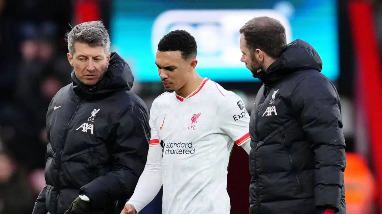 Liverpool news: Alexander-Arnold injury confirmed as Slot feels 'advantage' over Tottenham is taken 1 Trent Alexander-Arnold, Liverpool, February 2025