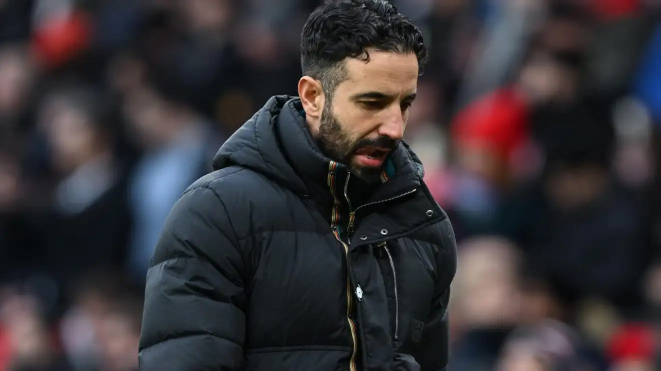 Amorim sack? 'Flawed tactics' lead to Man Utd dressing room 'issue' as 'panic button close to being pressed' 1 Man Utd head coach Ruben Amorim visual attractions dejected