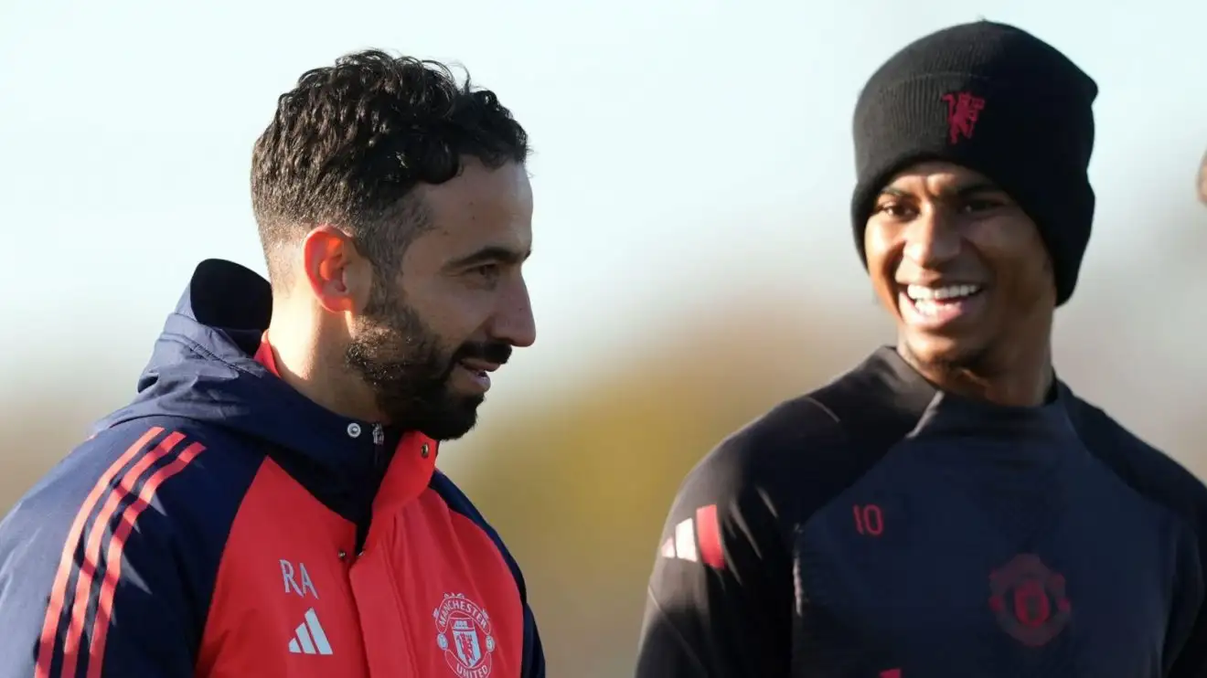 Rashford delivers 'one-word verdict' after Amorim 'lazy' dig 1 Manchester United head consultant Ruben Amorim and also forward Marcus Rashford laugh in mentoring