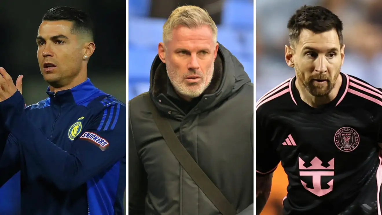 Cristiano Ronaldo slammed as 'embarrassing' in comparison with Lionel Messi 1 Cristiano Ronaldo, Jamie Carragher and Lionel Messi