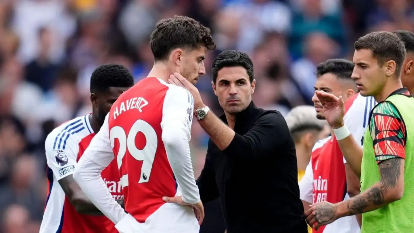 Which shock Arsenal star is Mikel Arteta 'considering' playing as a striker? 1 Medley duo Kai Havertz and also Mikel Arteta
