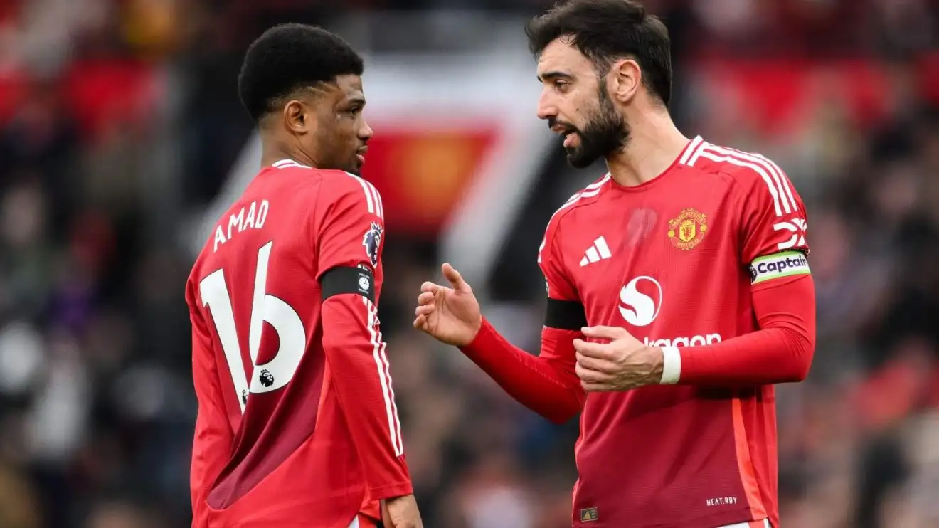 Man Utd star urged to quit with 'separation' transfer mooted to 'benefit both' - 'deserves better' 1 Person Utd duo Amad Diallo and also Bruno Fernandes during a match