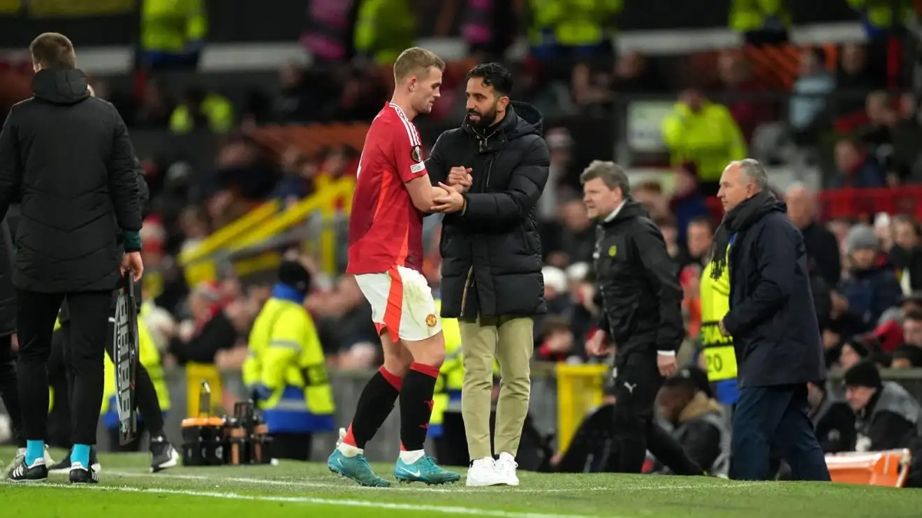 Keown hits out at Man Utd for paying 'obscene' money for star who 'plays like a robot' 1 Male Utd duo Ruben Amorim and Matthijs de Ligt