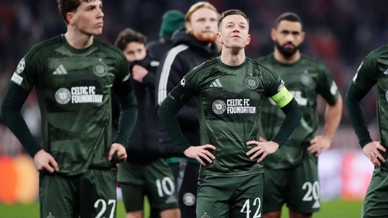 Celtic heartache after Champions League robbery v Bayern Munich 1 Celtic captain Callum McGregor appearances dejected