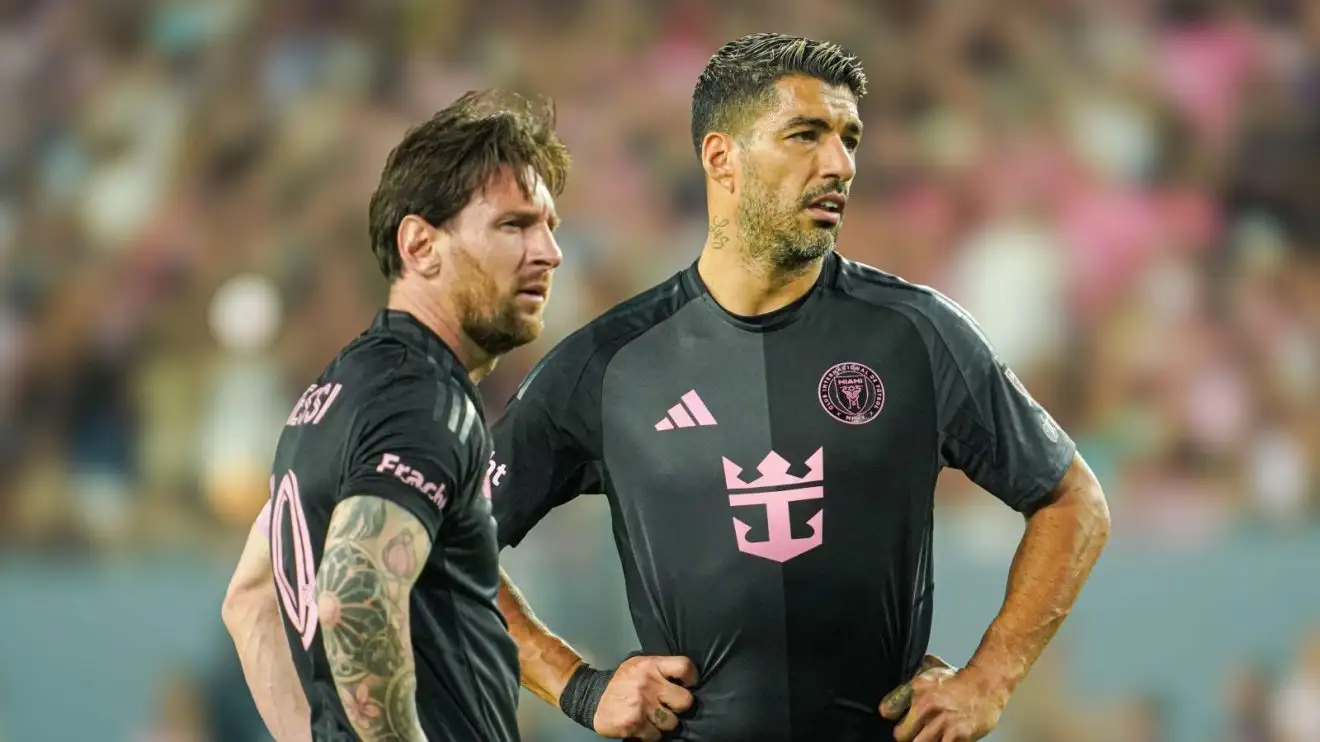 Lionel Messi blasts referee as lip reader reveals three-word dig after Inter Miami star 'grabbed' assistant 1 Inter Miami Suarez Messi